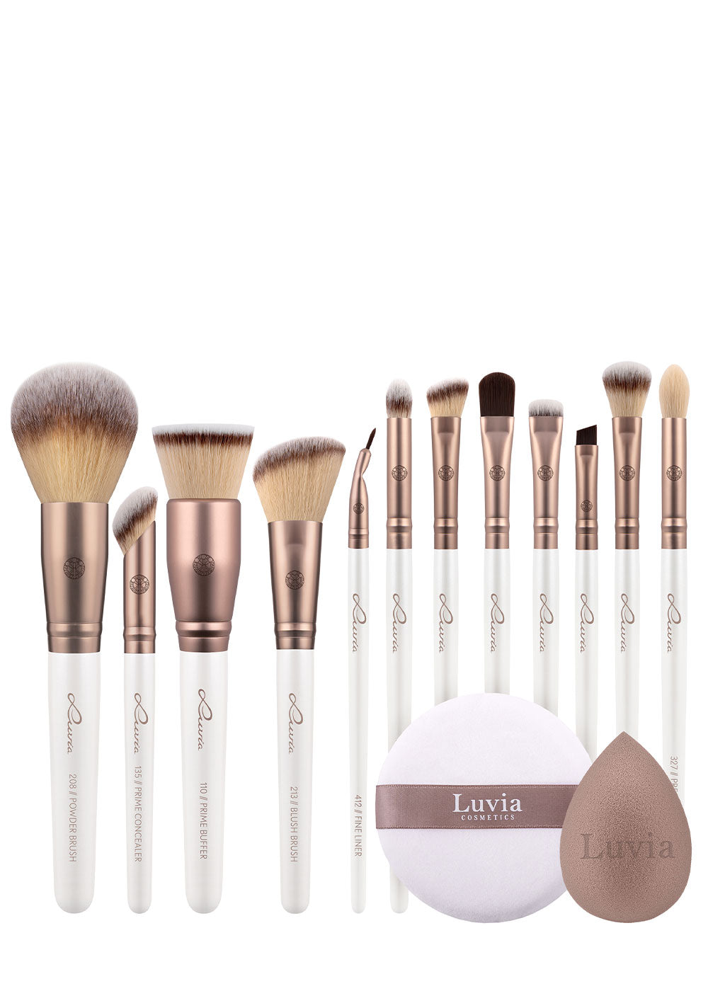 Ultimate Glam Make-up Pinselset – 12 Profi-Pinsel vegan | Luvia – Luvia ...