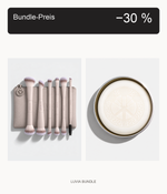 Luvia Duo Voyage Nude Aura und Citro-Pinselseife mit Bundle-Preis-Badge: 30 % Rabatt auf die Summe der Einzel-UVP.