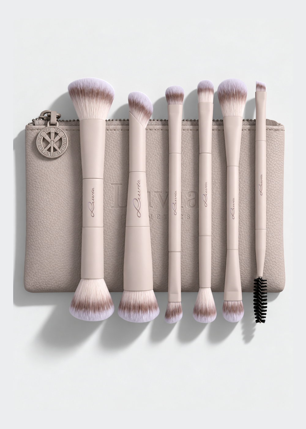 Duo Voyage Nude Aura | Reise Make-up Pinselset