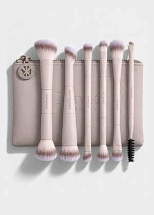 Duo Voyage Nude Aura | Travel Makeup Brush Set