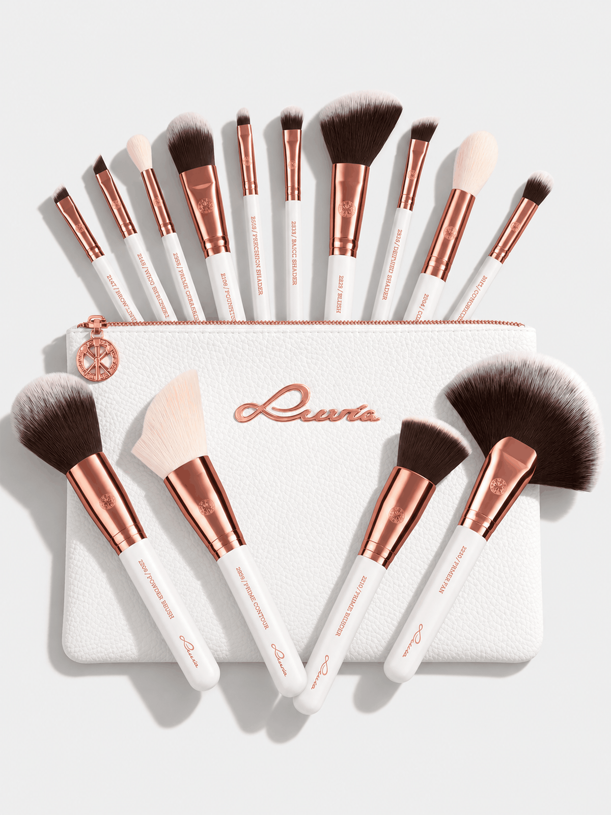 Essential Brushes Feather White | Makeup Brush Set