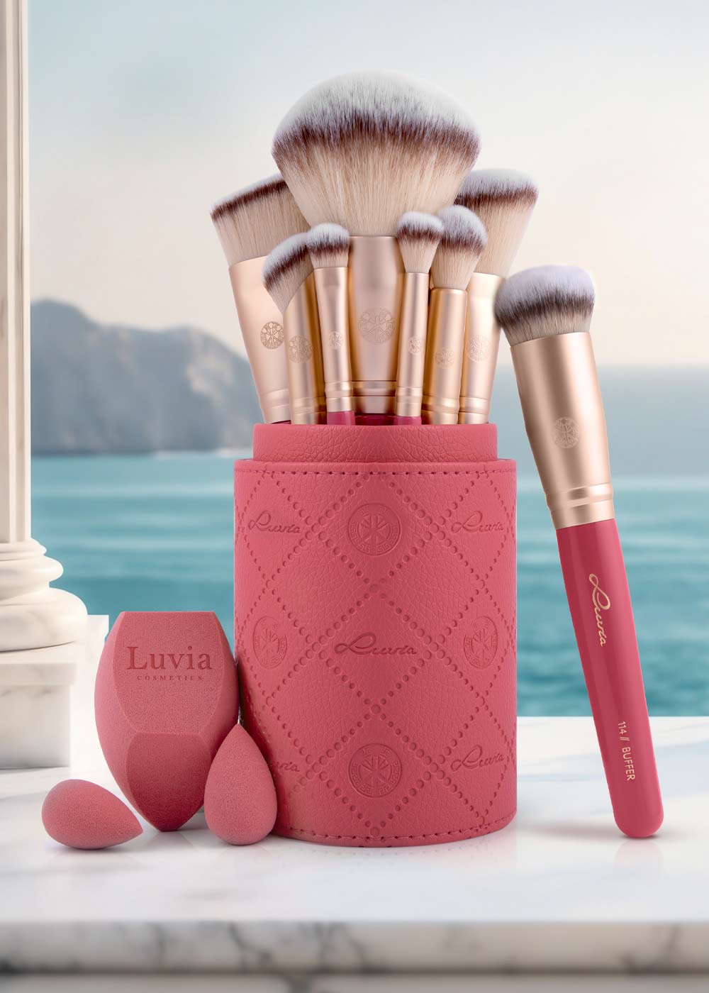 Luvia Prime Vegan Anniversary – limitiertes Pinselset in Coral