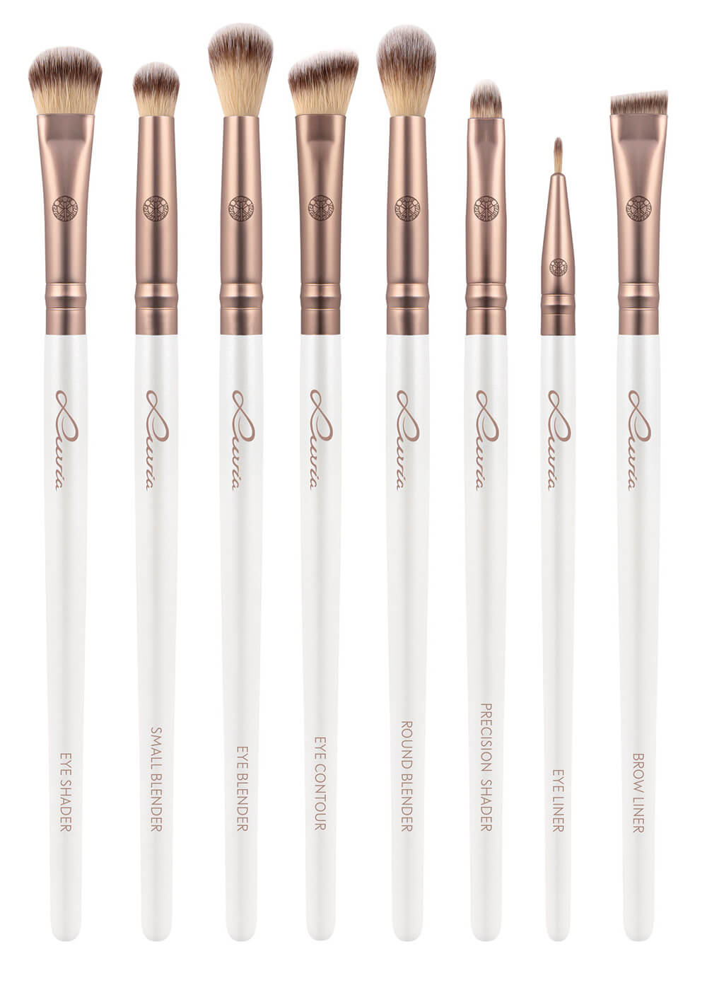 Augen-Pinsel für Lidschatten, Eyeliner, Concealer, Primer, Augenbrauenpuder, Augenbrauen-Gel und Highlighter