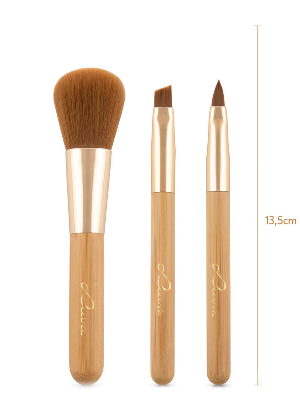 Travel Set Bamboo | Travel Makeup Brush Set