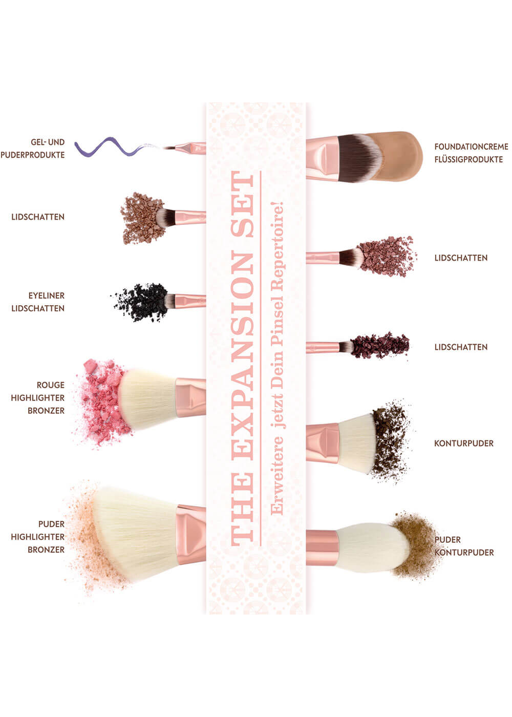 Expansion Set Feather White | Makeup Brush Set